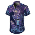 Bigfoot Hawaiian Shirt, Sasquatch Button Up Shirt for Men, Tropical Short Sleeve Beach Vacation Summer Casual Shirt - 0010