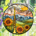 Clarinet Suncatcher, Sunflower Stained Glass Window Hanging, Music Lover Gifts, Suncatchers For Windows Hanging, Garden Suncatchers, Stained Glass Suncatcher, Window Decorations, Sun Catcher