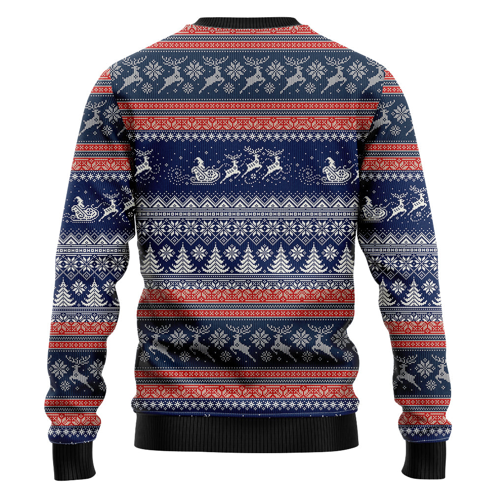 Funny Santa Drinking Beer Ugly Christmas Sweater, 3D Holiday Party Pullover, Mens Gag Gift Drinking Sweatshirt, Beer Lover Xmas Jumper